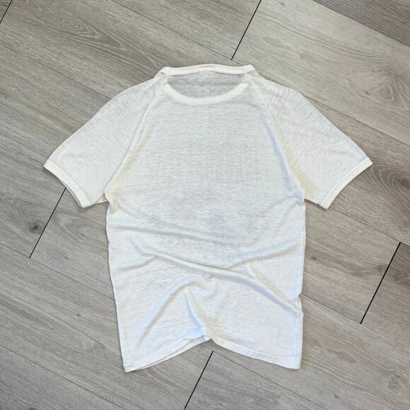 Rare Vintage 80's Hanley Enterprises Racing Ringer Single Stitch T-Shirt - Small - Picture 2 of 9